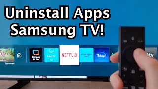 How to Delete Apps on Samsung Smart TV!