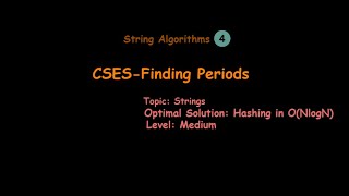 CSES-Finding Periods