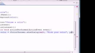 Java Programming Tutorial 85 JColorChooser | Java Tutorial