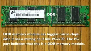 Difference Between DDR DDR2 DDR3 Desktop RAM Memory