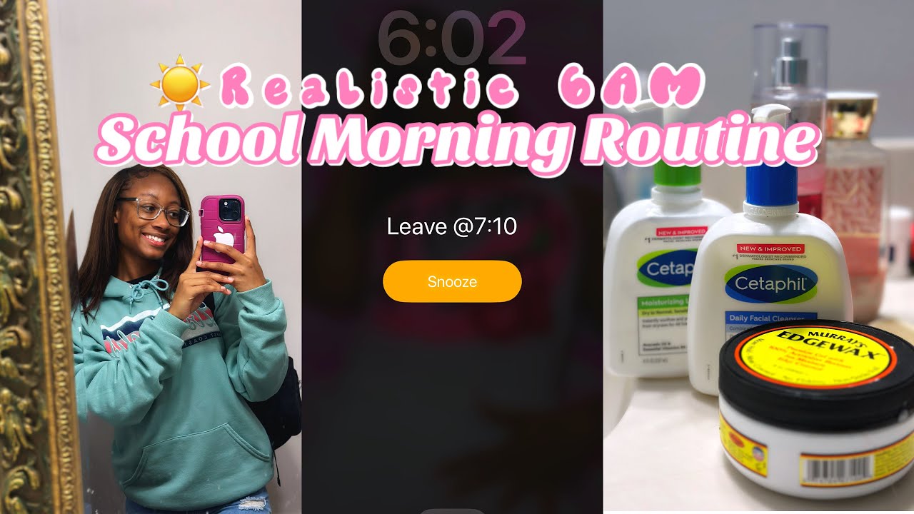 My Realistic 6am School Morning Routine ôÿç å Youtube