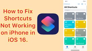 How to Fix Shortcuts Not Working in iOS 16 on iPhone  & iPad (2023).
