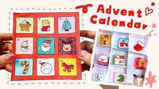 DIY Christmas Advent Calendar l Tutorial Free printable