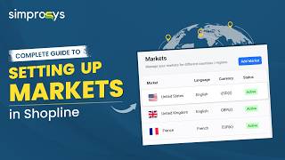 Step By Step Guide To Setup Markets In Shopline Store
