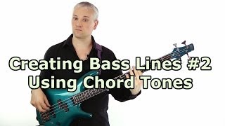 How to play a bass line through a chord progression
