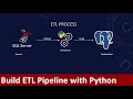 How to build an ETL pipeline with Python | Data pipeline | Export from SQL Server to PostgreSQL
