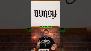 [Ep. 314] Avery / Asher Couples Ambigram Tattoo Design By Mr. Upsidedown #shorts