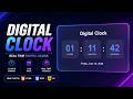 Build a Real-Time Digital Clock with HTML CSS JS
