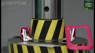 EXPERIMENT HYDRAULIC PRESS 100 TON VS 1000 SHEETS OF PAPER #youtube #@CRAZYTUBE
