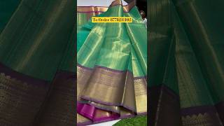 💥✨ Exclusive Kanjivaram Style Tissue Silk Saree with Banarasi Border💥✨ #trending #shorts #viralvideo