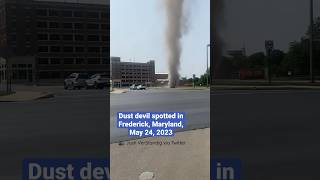 Dust devil spins up in a Maryland parking lot | #shorts #newvideo #trending #subscribe #weather