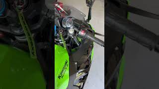 straight piped Ninja 400 Cold Start