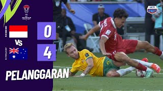 PANAS!! Momen Pelanggaran Indonesia vs Australia | (16 Besar) AFC ASIAN CUP QATAR 2024