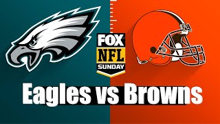 Eagles Vs Browns LIVE GAME Play by Play and REACTIONS!! NFL Week 6 on Fox!