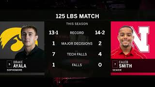 125 LBs: Nebraska's Caleb Smith vs. Drake Ayala | Big Ten Wrestling | Jan. 12, 2024