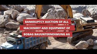 Insolvency Auction! Construction machinery \u0026 Inventory - Dumpers, Drilling Machines, Hand Tools etc.