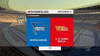 FIFA 22 | Hertha Berlin vs 1. FC Union Berlin - Olympiastadion | Full Gameplay