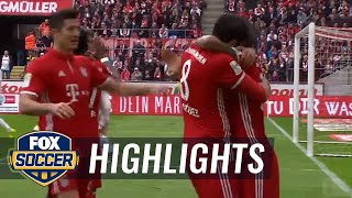Javi Martinez scores for Bayern Munich against FC Koln | 2016-17 Bundesliga Highlights