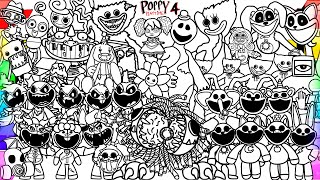 Poppy Playtime Chapter 4 New Coloring Pages / Color ALL New Bosses and Monsters from All Chapters