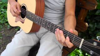 How to Play Silent Night melody - Beginner Guitar Lessons - Easy Acoustic Songs