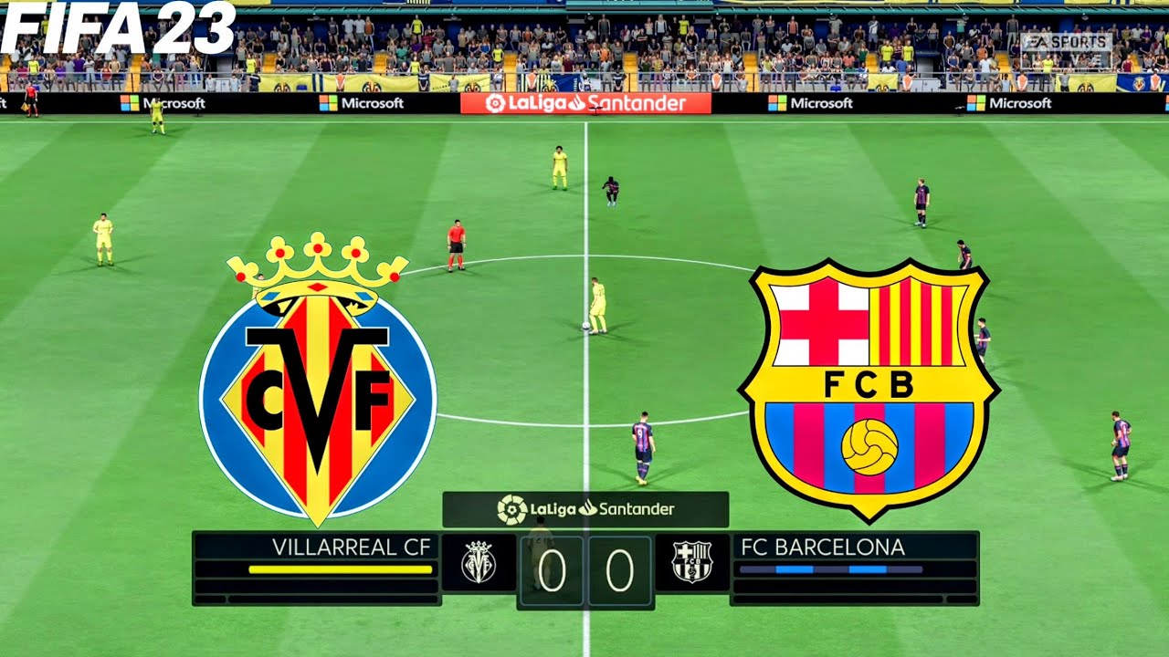 FIFA 23 | Villarreal CF Vs FC Barcelona | La Liga 22/23 Match - Full ...