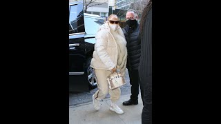 Jennifer Lopez arrives to studio to rehearse for her New Year's Eve performance in Times Square