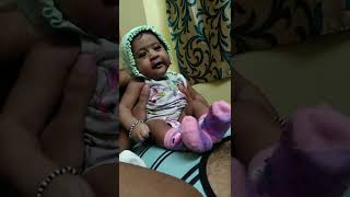 మాటలు చెపుతున్న బేబీ రక్షిత  Baby Laughing Video 4 months Baby Speaking Words