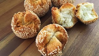Smiling Sesame Ball Recipe | Laughing Sesame Cookies (笑口棗)