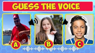 Guess The Voice of Your Favorite YouTubers | Meme Royalty Family, MrBeast, Skibidi Dom Dom Yes Yes