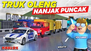 KONVOI TRUK OLENG NANJAK KE PUNCAK DIKAWAL POLISI !! ROLEPLAY CDID UPDATE - Roblox Indonesia