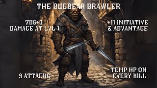 The Bugbear Brawler: Rogue/Monk [Dungeons and Dragons 2024 5th Edition Character Build]