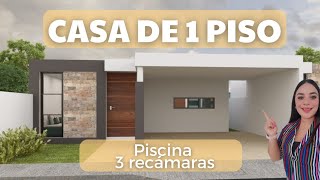 CASA AL NORTE DE MERIDA DE 1 PISO 🏠 324 M2 $2,670,000 MXN ✅