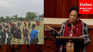 Sheila Jackson Lee Reacts To Republicans Making Fun Of Her Remarks To Students A