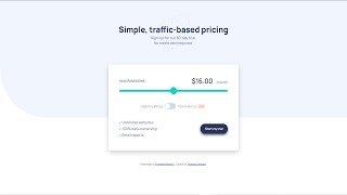 Interactive Pricing Component - Frontend Mentor Challenge