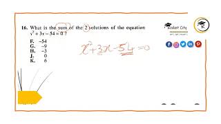 Math ACT B04 Question 16