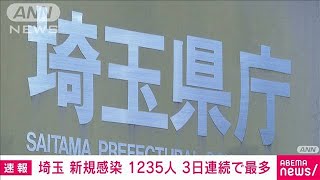 埼玉県　新たに1235人感染　3日連続で最多更新(2021年8月5日)