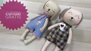 DIY lindo perrito de trapo 02( patrones gratis 2025)#costuracreativa#muñecos#hadmade#♥️♥️♥️