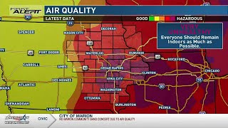 Air quality alert in Eastern Iowa