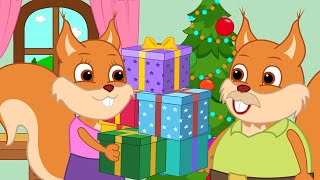 Bridie Squirrel in English - Under the Christmas Tree - Cartoon for Kids