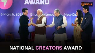 PM Modi presents the first-ever National Creators Award in 20 Categories | DD India News Hour