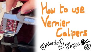 How to use Vernier calipers - A Level Physics