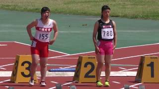 20170519群馬県高校総体陸上女子100m予選2組