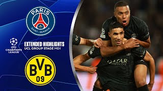 PSG vs. Borussia Dortmund: Extended Highlights | UCL Groups Stage MD 1 | CBS Sports Golazo