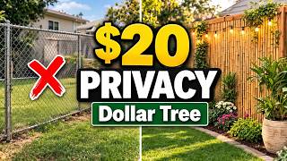 Stop Buying Expensive Fencing! 8 Dollar Tree Privacy Hacks That Actually Work