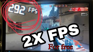 Double Your FPS IN VALORANT FOR FREE