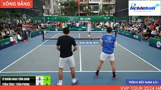 TRÌNH: 4.5+: Lý Hoàng Nam/ Công Danh vs Trần Tùng/ Tuấn Phong. Hạ Long Pickleball Challenger 2024