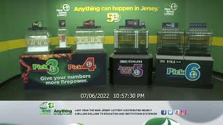 NJ Lottery Live Evening Draw 07/06/2022