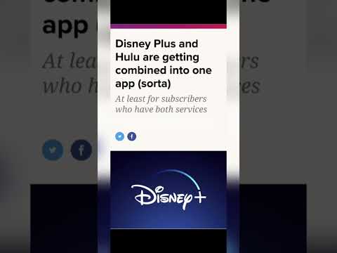 Disney Plus y Hulu combinados en una sola aplicación #shorts