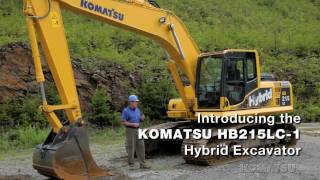 Komatsu HB215LC-1 hybrid excavator