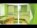 20 inspirasi desain dapur kitchen set nuansa warna hijau